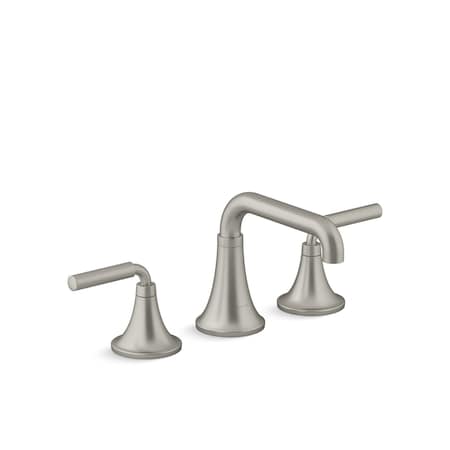 Kohler Tone Widespread Bathroom Sink Fct Vibrant Brushed Nickel, 1.2 gpm 27416-4-BN